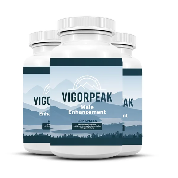 VigorPeak Kapseln im Test: drei Dosen mit je 30 Kapseln